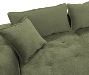 LAGOA balos L alakú ággyá alakítható sarokkanapé tárolóval, zöld