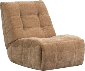 Világosbarna állítható kordbársony relaxációs fotel Hein – WOOOD