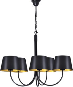 KAJA K-4336 SASTO Modern Csillár Fekete E27 IP20