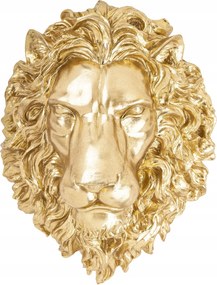 Arany lógó fali dekoráció Oroszlán – Luxus és erő a belső térben