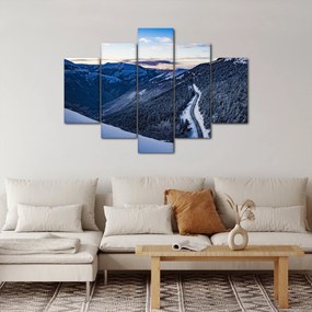 Egy havas lejtő képe (150x105 cm)