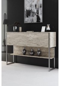 Komód Luxe - Travertine, Silver