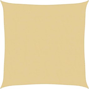 Homokszínű 100% poliészter oxford szövet napvitorla 3,6x3,6 m
