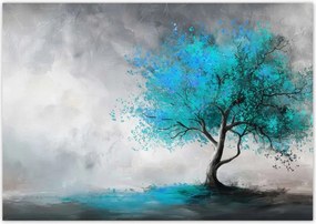 Fotótapéták 208x146 Kék fa Modern Art