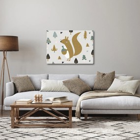 Kép - Mókus dióval (70x50 cm)