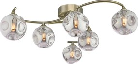 Dar Lighting modern mennyezeti lámpa nakita antik sárgaréz füstös darnak6475-28