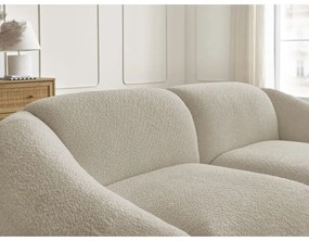 Bézs buklé kanapé 230 cm Tina – Bobochic Paris