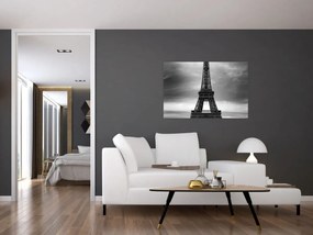 Kép - Rózsaszín autó Párizsban (90x60 cm)