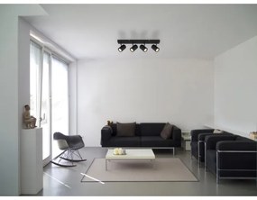 Globo 57918-4B - Spotlámpa JAMES 4xGU10/25W/230V fekete