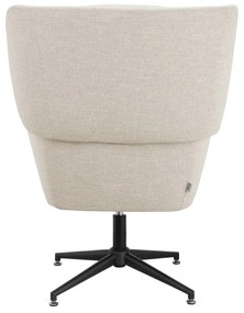 Fehér bársony füles fotel Vanessa – Støraa