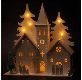 Brilagi - LED karácsonyi dísz LED/2xAA kis templom
