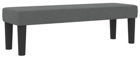 Box Spring Ágy Matraccal és Pad Sötétszürke 140x190 cm Szövet