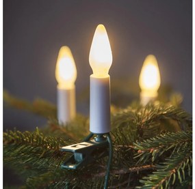 Hosszabbító LED kültéri lánc FELICIA FILAMENT 20xE10 14m fehér/meleg fehér IP44