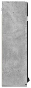 Fürdőszobai tükörszekrény betonszürke 64x20x66,5 cm műfa