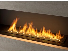 InFire - Beépített BIO kandalló 7,5x100 cm 6kW fekete
