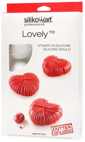 Silikomart szilikon forma, Lovely, 110, 6 db