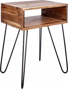 Éjjeli asztal Skorpió, akác, Interior Space ezüst