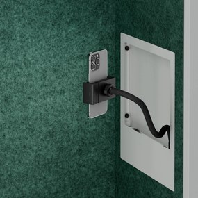 Sally 600mm korpus Szary - siedzisko Zielony