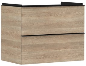 Hansgrohe Xelu Q szekrény 78x49.5x60.5 cm Függesztett, mosdó alatti fekete 54029670