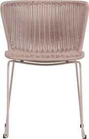 Bézs műrattan kerti szék szett 2 db-os Wings – WOOOD