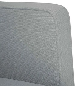 világosszürke szövet loveseat kanapé 111 cm