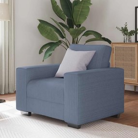 kék kordbársony szövet kanapészék 60 cm