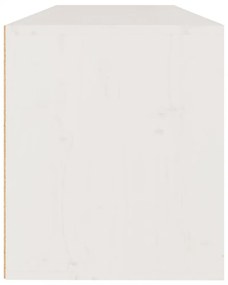 fehér tömör fenyőfa faliszekrény 100 x 30 x 35 cm