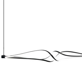 LED Csillár zsinóron TWISTER LED/56W/230V fekete