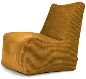 Mustársárga kordbársony babzsákfotel Seat Lounge – SLOWDOWN