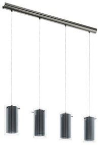 Eglo 99287 - Csillár zsinóron PINTO TEXTIL 4xE27/16W/230V