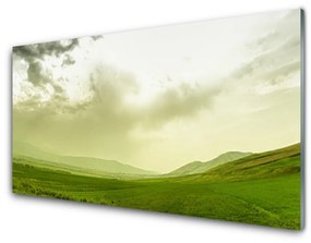 Üvegkép Nature Green Meadow megtekintése 100x50 cm 2 fogas