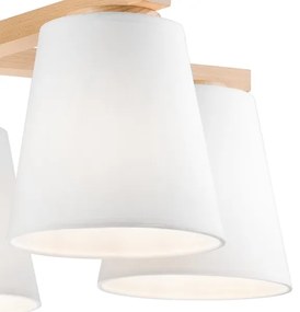 Fali lámpa ELLIE 5xE27/60W/230V fehér/cseresznye