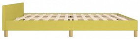 zöld szövet ágykeret matrac nélkül 200 x 200 cm
