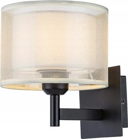 Anette fali lámpa max. 40W E27 IP20 fekete, bézs