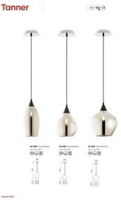 Redo 01-3190 - Csillár zsinóron TANNER 1xE14/28W/230V átm. 15 cm