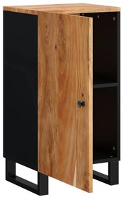 tömör akácfa tálalószekrény ajtóval 40x31x75 cm