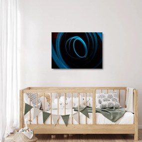 Kék vonal képe (üvegen) (70x50 cm)