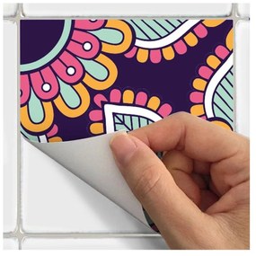 Wall Stickers Tiles Azulejos Mariska 30 db-os falmatrica szett, 15 x 15 cm - Ambiance