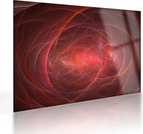 Modern absztrakt kép (üvegen) (70x50 cm)