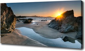 Vászonkép Sziklák a tengerparton 100x70 cm