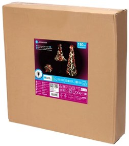 Aigostar - LED kültéri karácsonyfa 150xLED/230V 1,8m IP44 fekete hideg fehér