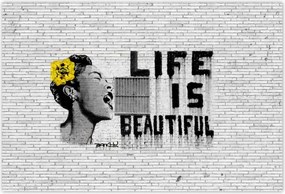 Poszterek 200x135 Banksy Life is beautiful