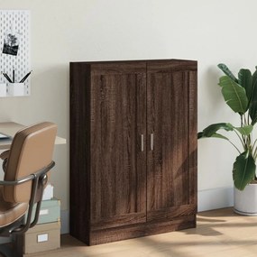 barna tölgy színű szerelt fa könyvszekrény 82,5 x 30,5 x 115 cm