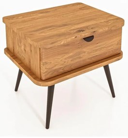 Natúr színű tölgyfa éjjeliszekrény Kula – The Beds