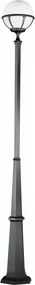 NOVOLUX 405D-G05X1A-04 ROUND Kandeláber Antracit, Fehér E27 IP44