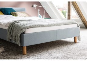 Kékesszürke kárpitozott egyszemélyes ágy 120x200 cm Lena – Meise Möbel