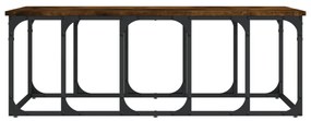 füstös tölgy színű szerelt fa dohányzóasztal 100x50x35,5 cm