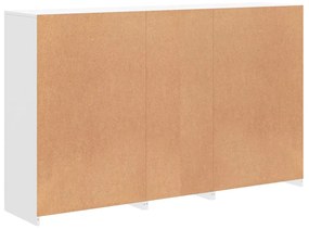 fehér tálalószekrény LED-világítással 162 x 37 x 100 cm