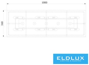 ELDLUX ELDALIZ kristály üveg csillár L1000 E14×13