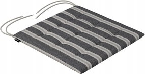 Károly székpárna 40x40 fekete-bézs csíkos